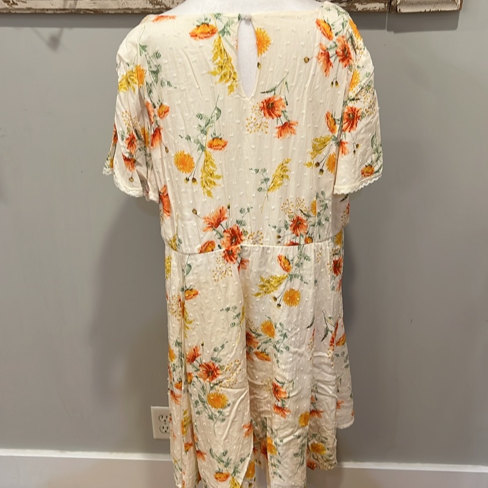 Torrid Mini Swiss Dot Tunic Center Pleat Dress size 2X - Picture 6 of 13
